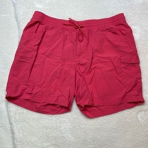 Columbia Women’s Nylon Cargo Shorts Pink Size 1X